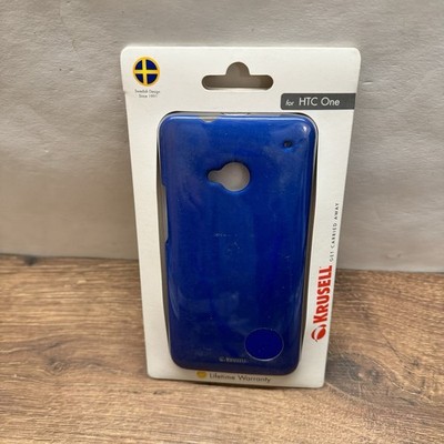 Krusell Case HTC One – Cover Hülle blau, OVP