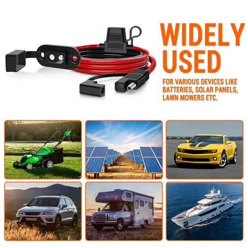 3.5ft/5.5ft 10 AWG SAE Adapter Male Plug to Female Cable Quick Connector Harness