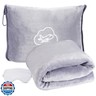 ENZOLVE Travel Blanket, Ultra-Soft, Warm and Lightweight Travel Blanket Airplane with Bag, 65x40 in, Airplane Travel Essentials for Women, Men and Kids, Included Eye Mask, Luggage Sleeve and Backpack Clip