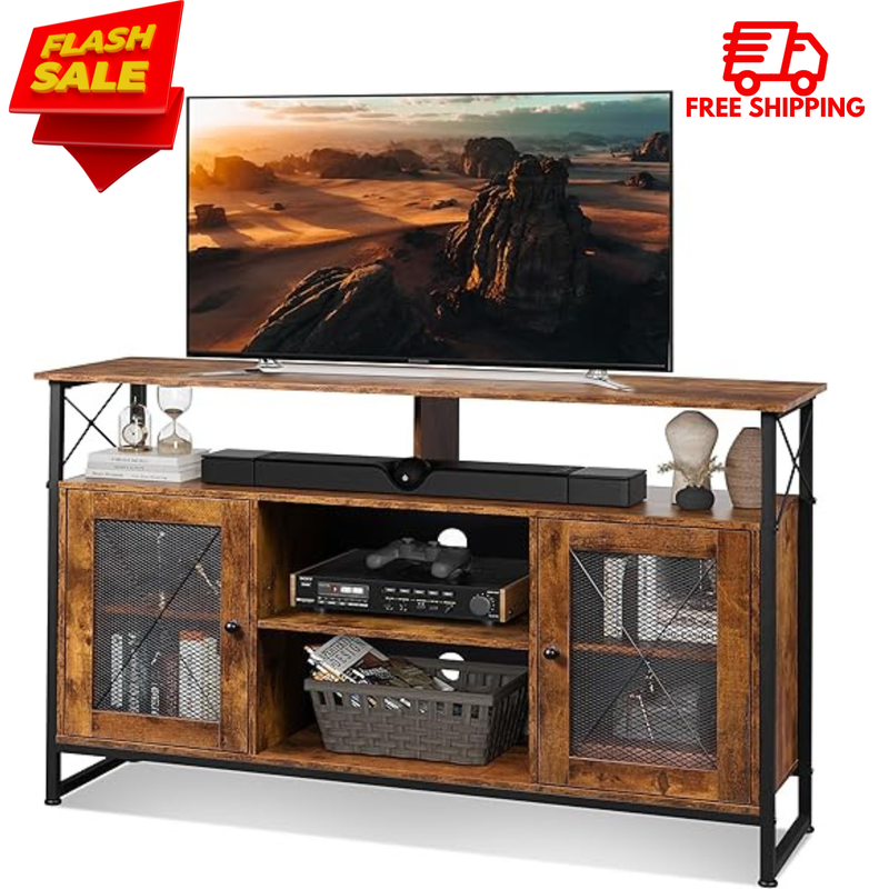 Cabinet For 55 Inch Flat Screen Entertainment Center Led Media Console