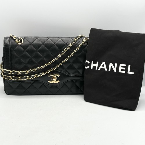 ウテナ　CHANELハンカチ Auth CHANEL 'Excellent' Diana Matelasse25 W-Flap W-Chain