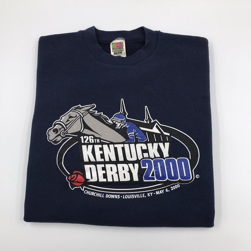 2000 Kentucky Derby Sweat Shirt - XL - Fruit of the Loom