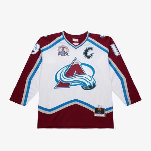 Мужская БЕЛАЯ МАЙКА Mitchell & Ness NHL AVALANCHE 2000 ДЖО САКИЧ