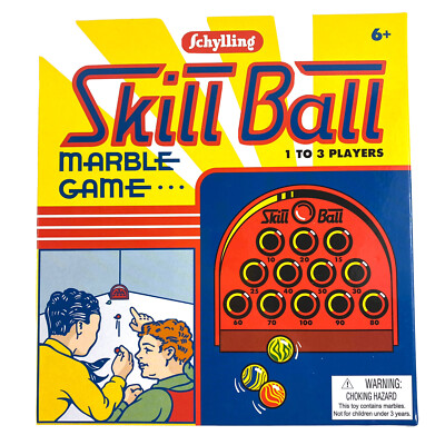 Skill Ball Marble Game by Schylling 1-3 Players Vintage NEW Open Box