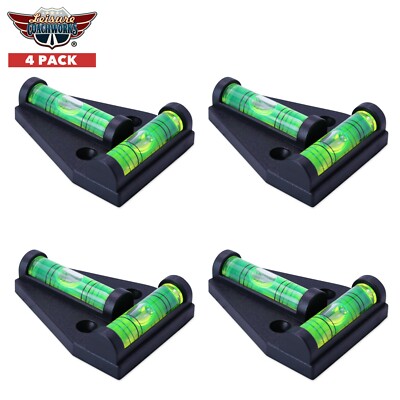 LCW T Bubble Leveling System 2 Way Leveler Durable for RV Camper Trailer 4 PACK