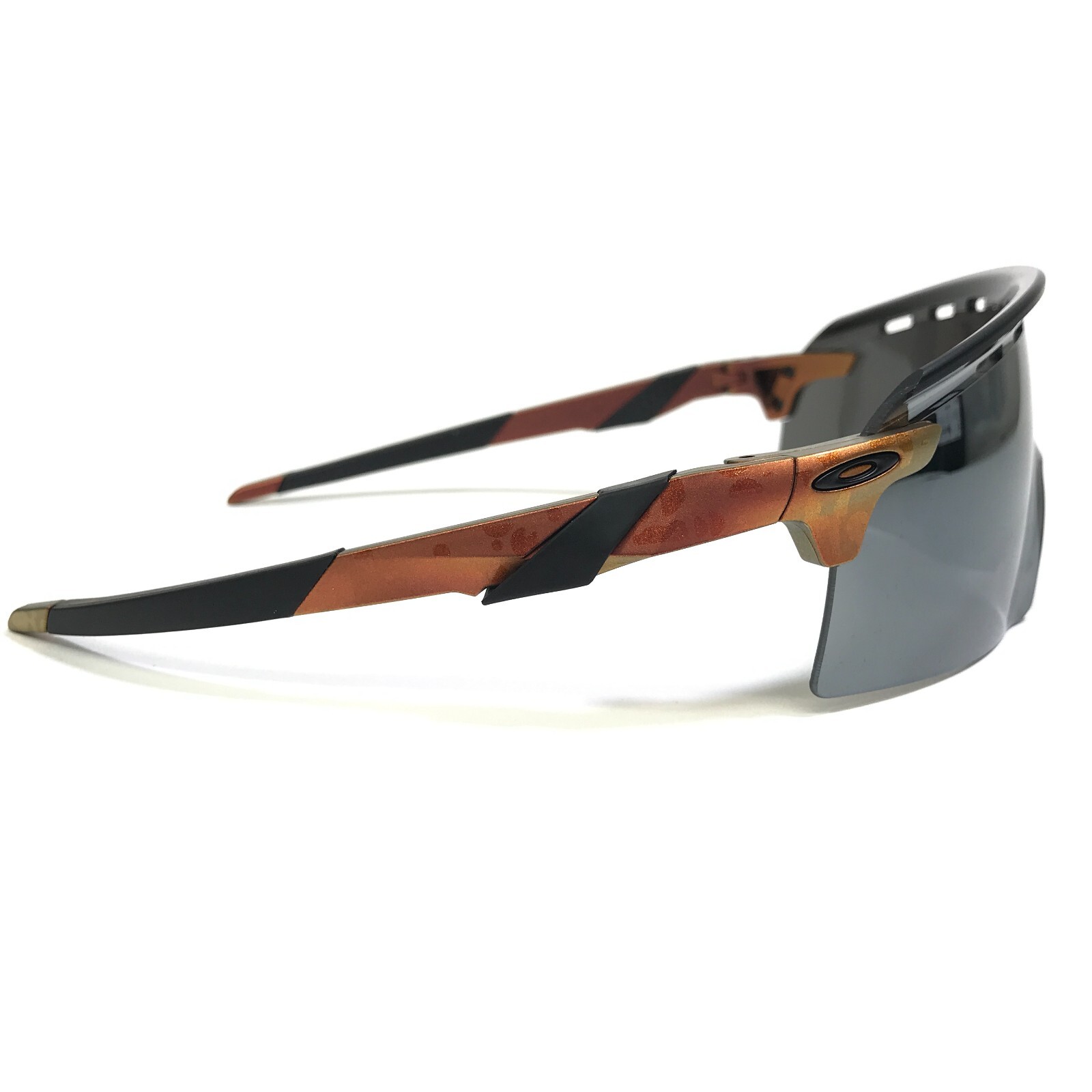 Pre-owned Oakley Sunglasses Oo9235-1239 Encoder Strike Matte Black Orange Prizm 24k Lenses In Gray