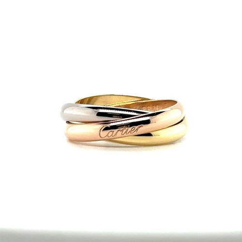 Cartier 18k Trinity Trio Vintage Three Gold Color Ring /3.3