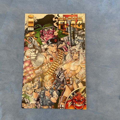 アメコミBLACK FLAG #1 1994 Fraga & McFarlane Black Flag #1 Image Comics 1994 Preview BW Edition Todd