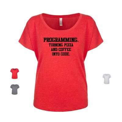 Programming Turning Pizza And Coffee Into Code computer Women's Dolman