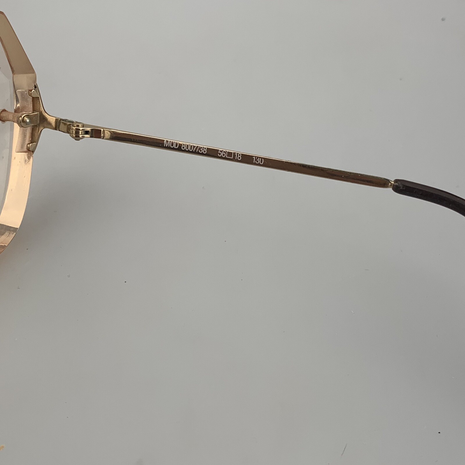 Silhouette Eyeglasses Frame Only mod. 8007/38 4093 Rimless Gold Vintage 