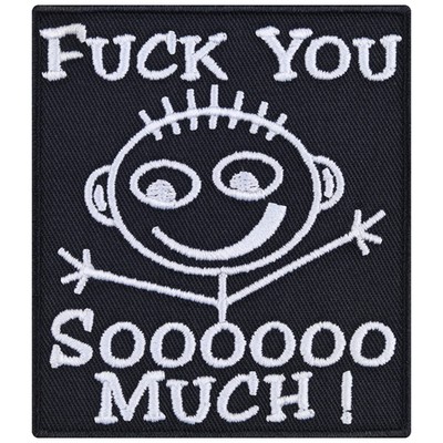F-K You SOOO Much Sew on Patch - Funny Iron on Patches for Bikers Rockers Hea...