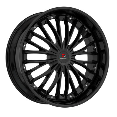 22'' Cavallo CLV-42 Gloss Black Wheel 22x8.5 5x4.5 5x120 38mm Rim