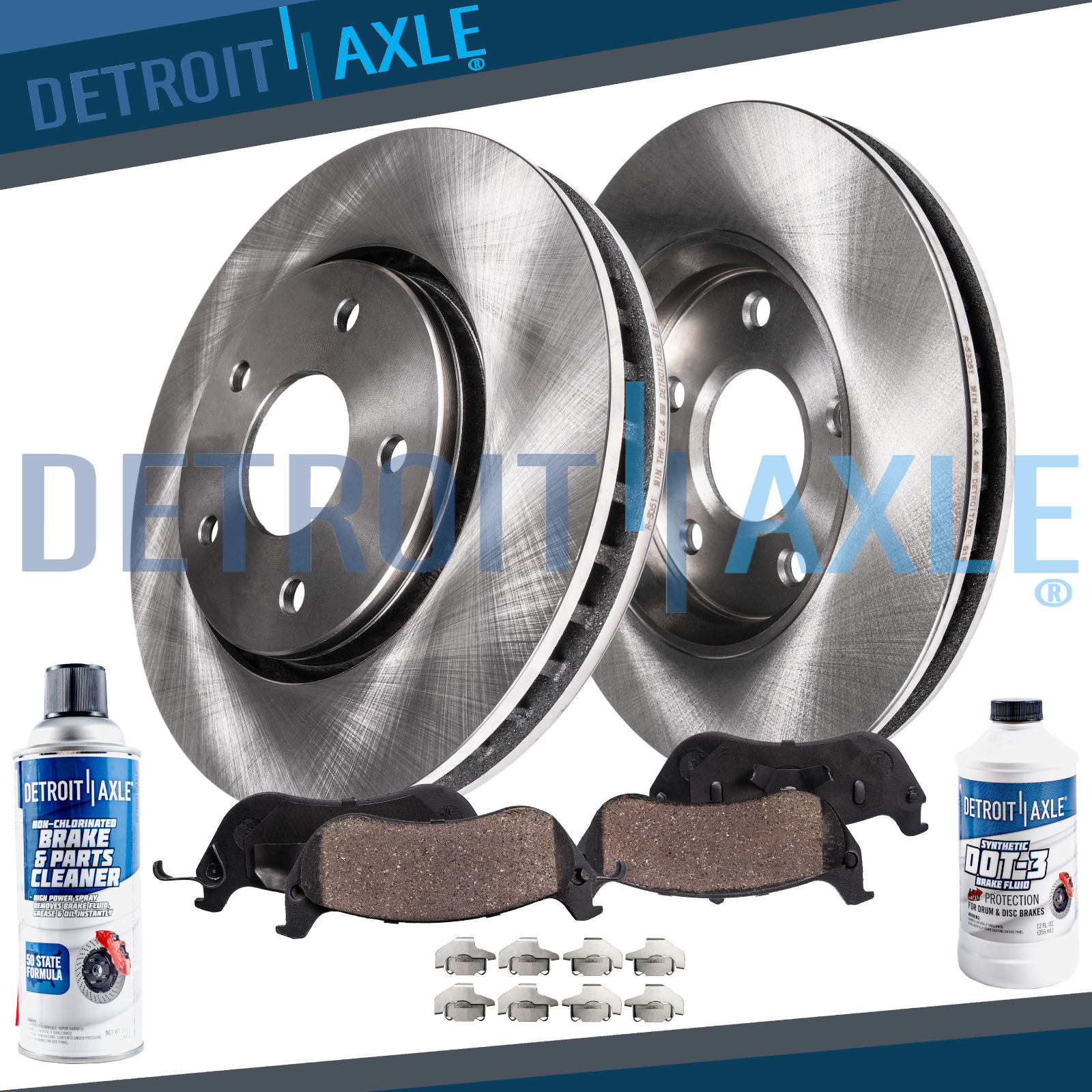 Front Disc Brake Rotors & Ceramic Pads For 2005 Montana Sv6 Relay Chevy
