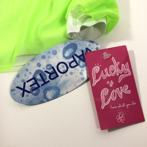 Lucky In Love Tennis Skirt Skort Striped Vaportex Youth Girl’s XL NWT