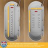 D-Line Cable Management Box, Power Strip Holder, Floor Outlet Hiders, Desk Cord Organizer, Cover TV Wires, Wire Storage – 16.5 in (Length) x 6.5in (Width) x 5.25in (Height) - Large, White