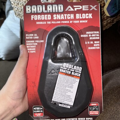 Badland Apex Forged Snatch Block Rated For 24000 Lbs