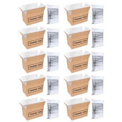 Aluminum foil insulation carton cold chain carton replaces foam carton