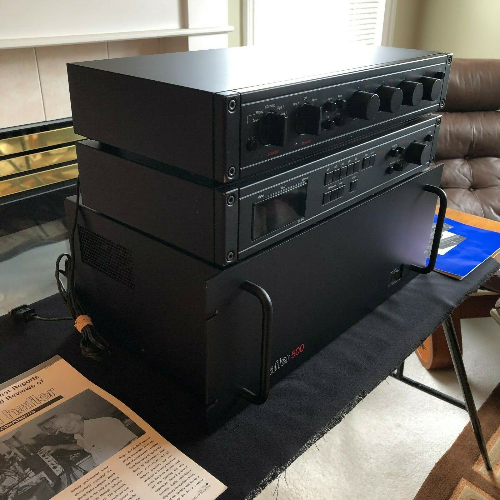 DAVID HAFLER DH-500 AMPLIFIER, DH-110 PREAMPLIFIER, DH-330 TUNER..AUDIOPHILE PKG