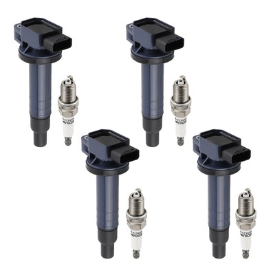 4X Ignition Coil & 4X Spark Plugs For Toyota Yaris L4 1.5L Sedan 2007-2015 UF316