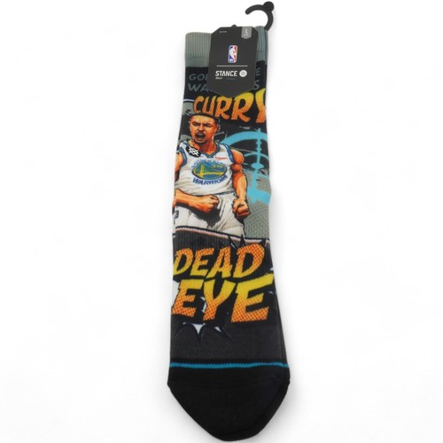 [M558B19HEC-GRY-CURRY] НОСКИ ДЛЯ ВЗРОСЛЫХ STANCE NBA GS WARRIORS CURRY DEAD EYE