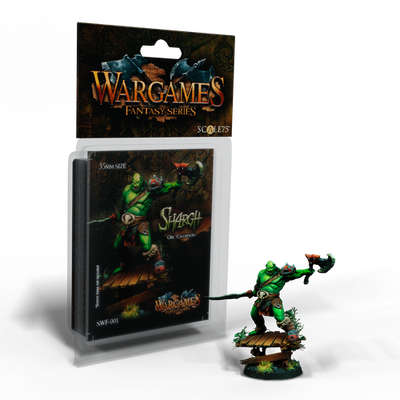 SWF-001 Sharg Orc Champion 35mm Scale Figure Unpainted Resin Model