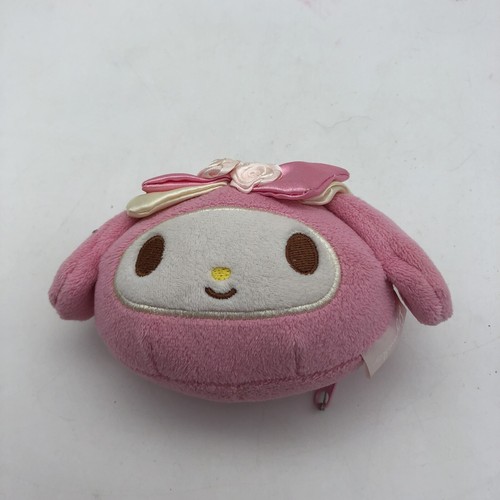 Lizmelo Sanrio Liz Lisa My Melody Plush Doll Mascot Key Chain Coin Case Pouch