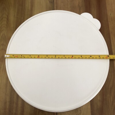 Tupperware Lid 2827 2827B-1 White 12 Inch Butterfly Tab Seal Replacement Lid