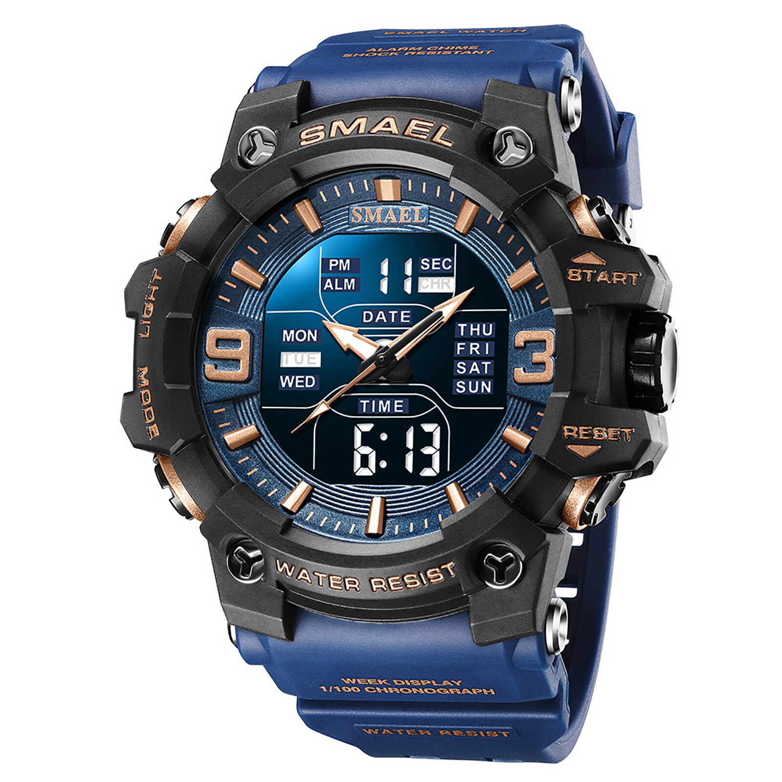 Men Women Kid Colorful Electronic Led Digital Multifunction Sport Watch