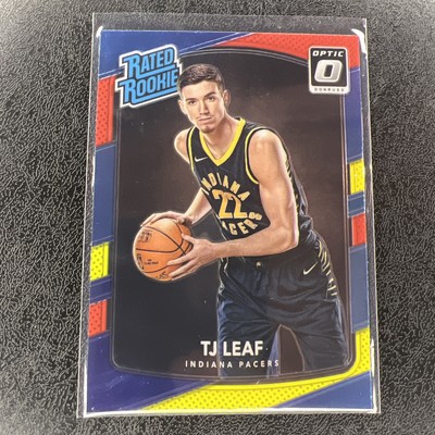 2017-18 Donruss Optic Red and Yellow #183 T.J. Leaf - Pacers Rated Rookie
