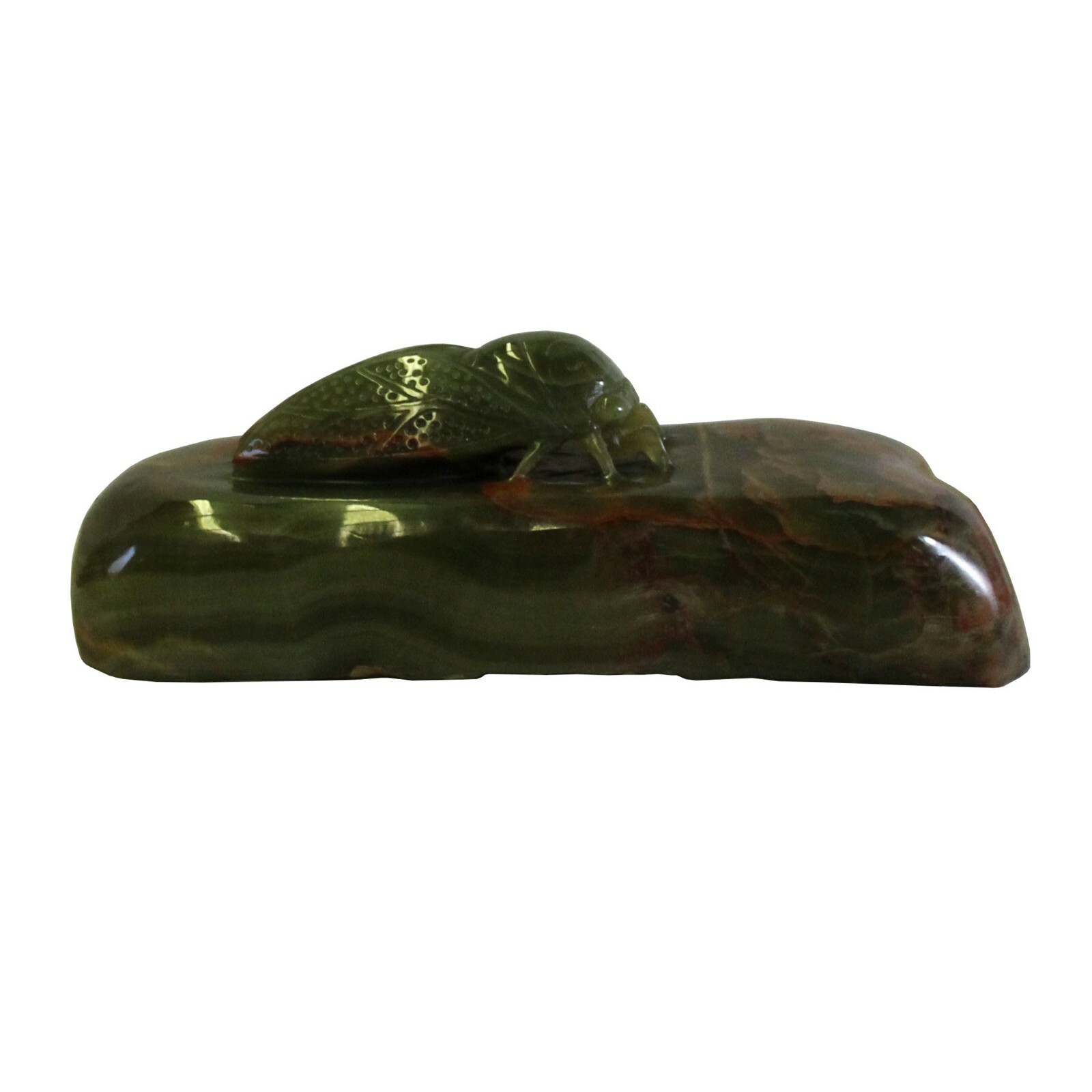 Chinese Oriental Stone Carved Cicada Paperweight Fengshui Display Figure cs5076S Chinese Oriental Stone Carved Cicada Paperweight Fengshui Display Figure cs5076S