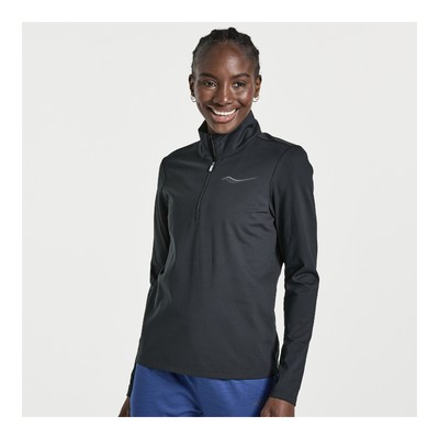 

Saucony Women Solstice Zip 1/4 Black Одежда, Черный