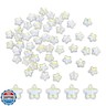 PATIKIL 8mm Crystal Star Beads, 100 Pcs Glass Spacers Bead Star Shaped Charm Pendants for Jewelry Making Bracelet Necklace DIY Crafts, Clear