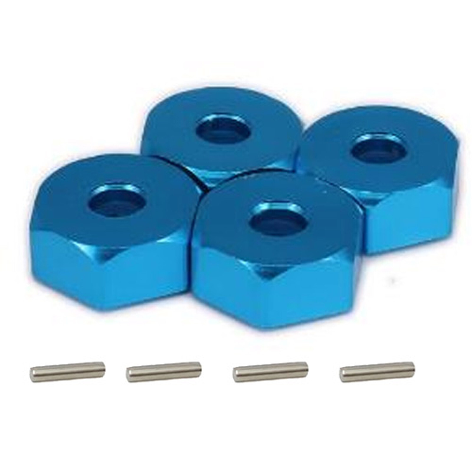 5mm Radnabenmutter Mit Stiften Für WLtoys 144001 RC Auto - 4 Stück Set In Blau
