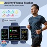 Smartwatch for Women/Men, Compatible with Android and iPhone, 1.8'' Fitness Tracker Watch with Alexa, Call and Notification Alerts, Heart Rate and Sleep Monitor, 120 Sports Modes, Waterproof Smart Watch