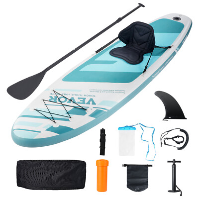 VEVOR Inflatable Stand Up Paddle Board 10.6/11/10ft Board with Seat Accessory