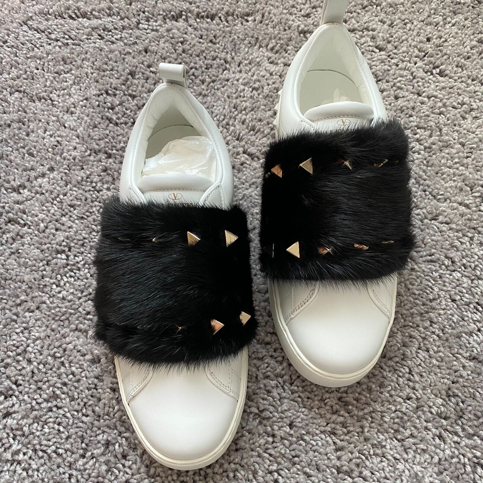 NWT Valentino Garavani fur and stud sneakers | eBay NWT Valentino Garavani fur and stud sneakers | eBay