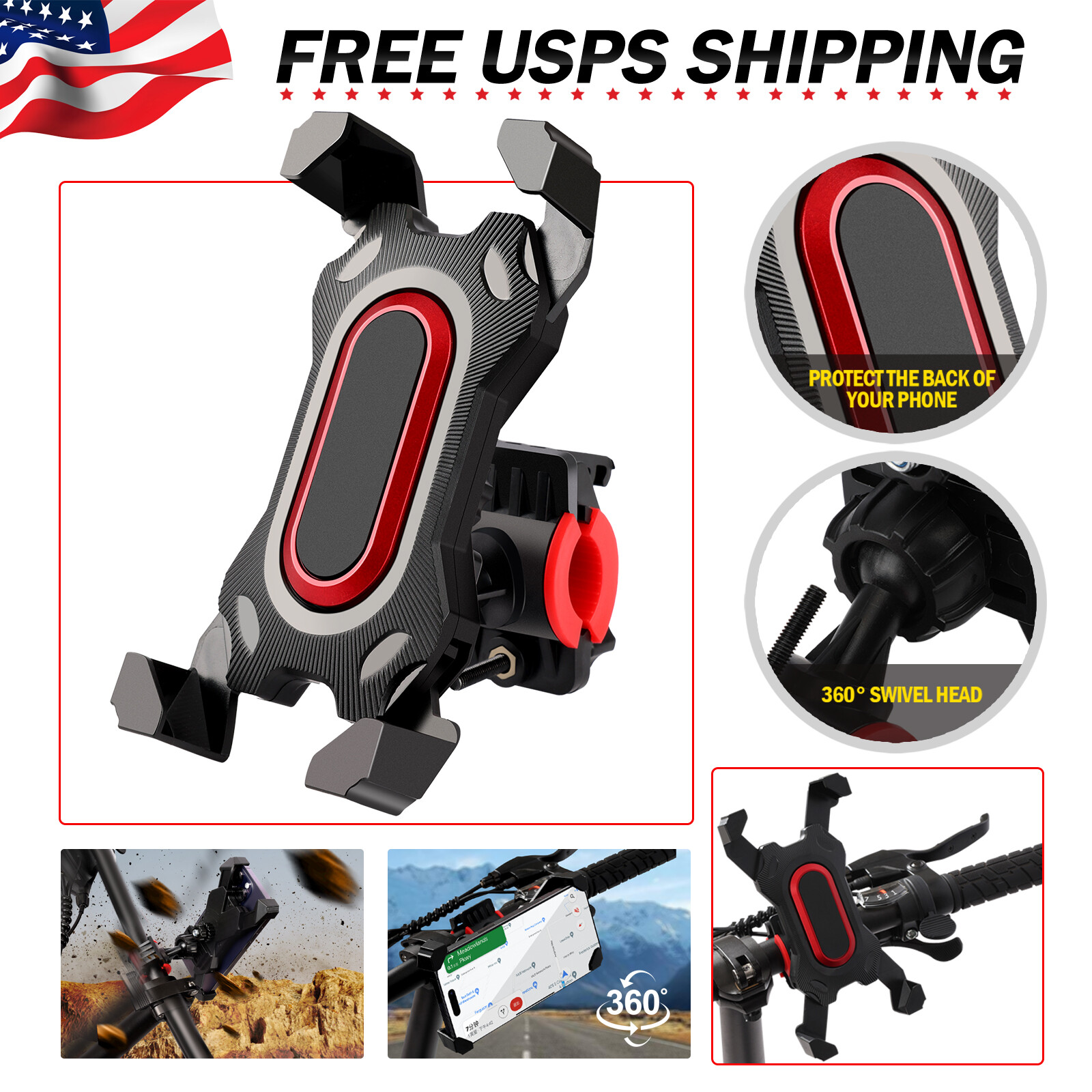 Phone Holder For Bike Gps Motorcycle Mtb