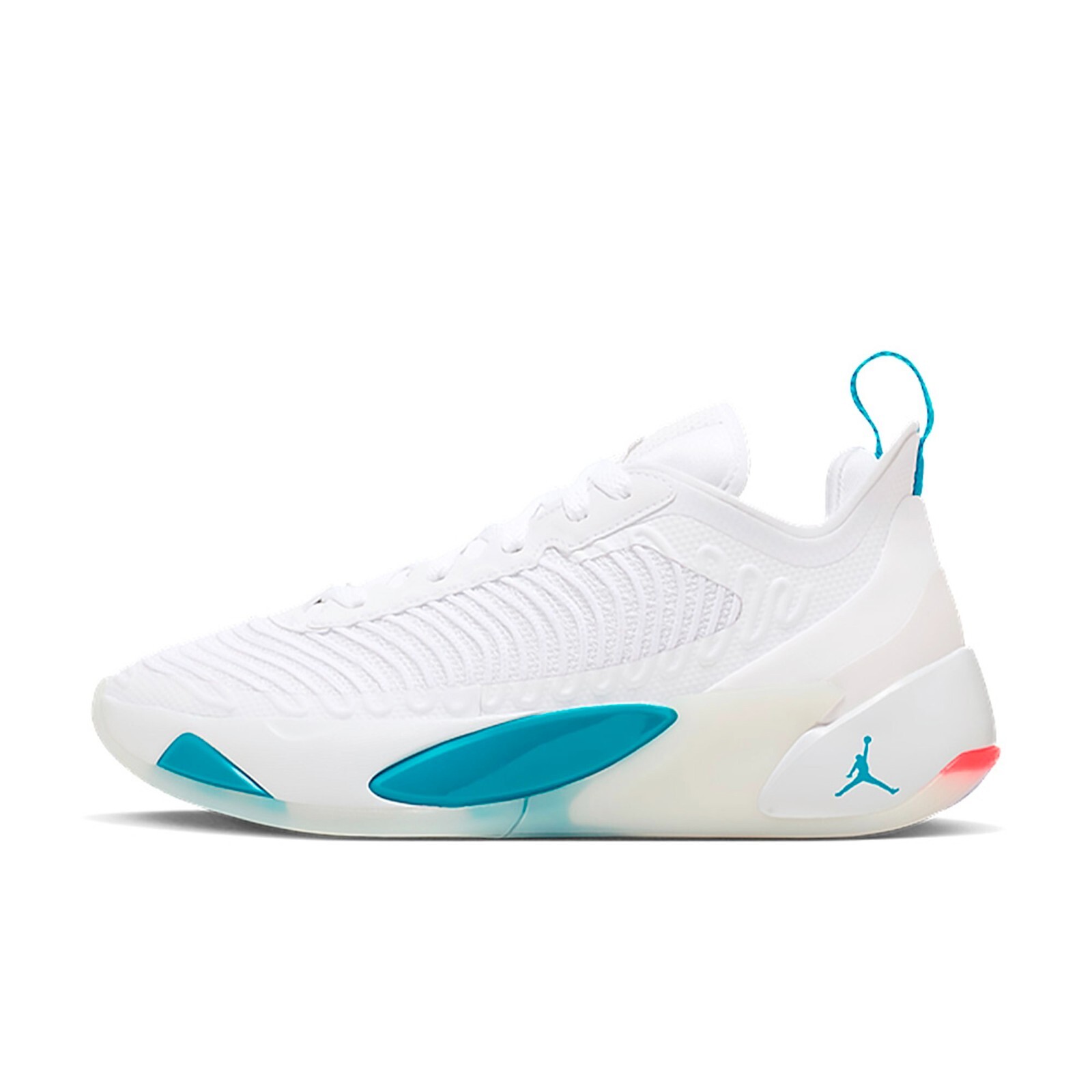 

Кроссовки Jordan Luka 1 PF Neo Turquoise DN1771-104, White/metallic silver/neo turquoise, Jordan Luka 1 PF Neo Turquoise