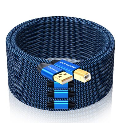Printer Cable 100ft, Active USB 2.0 Printer Cable, Type A to Type B Printer C...