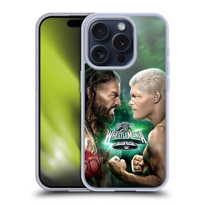 OFFICIAL WWE WRESTLEMANIA 40 GEL CASE COMPATIBLE W/ APPLE iPHONE PHONES/MAGSAFE