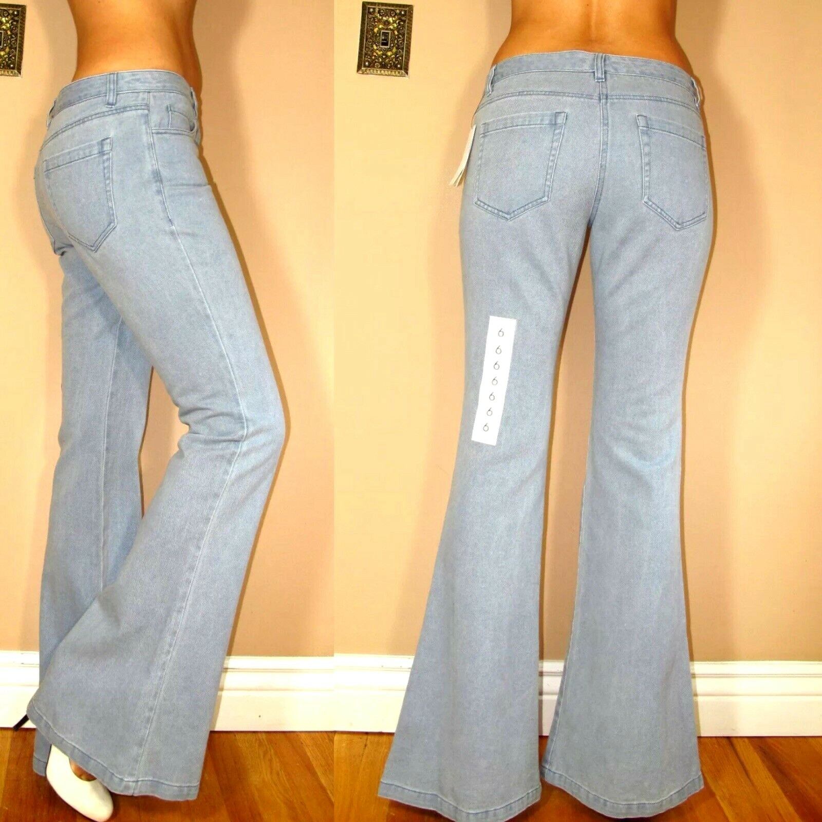 New $245 Theory Y2K Vintage Flare Light Jeans Cotton Non