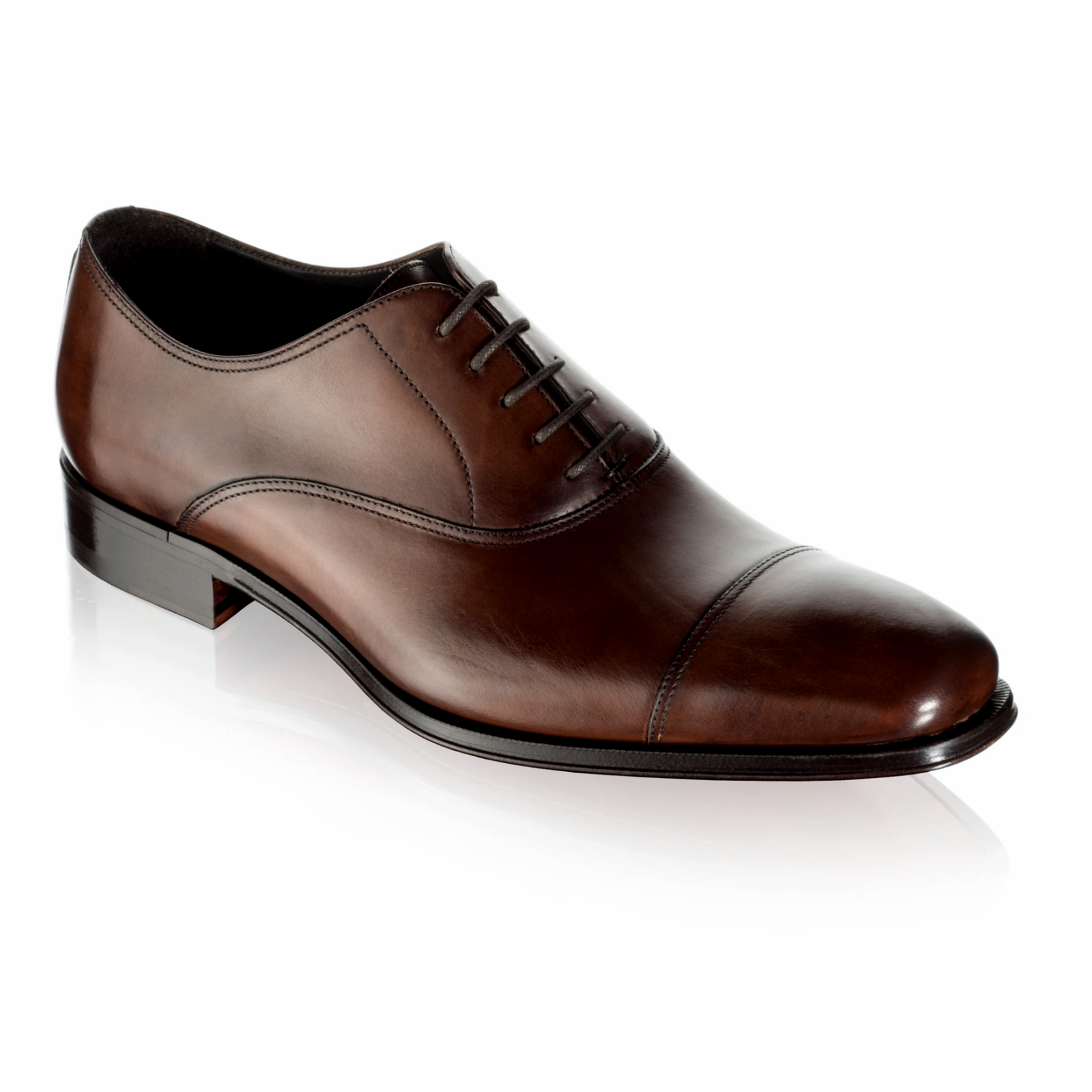 Pre-owned To Boot New York To Boot York Men's Brandon Ii Cap Toe Oxford Shoes Butterfly In Bordo Ant In Brown