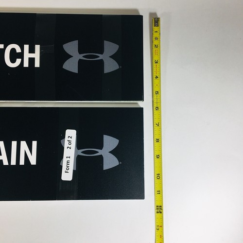 New Under Armour Logo Black Store Retail Display Acrylic Sign Packs 32 Total