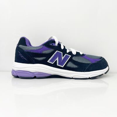 New Balance Boys 990 KJ990PHG Черные кроссовки для бега Размер 5 М