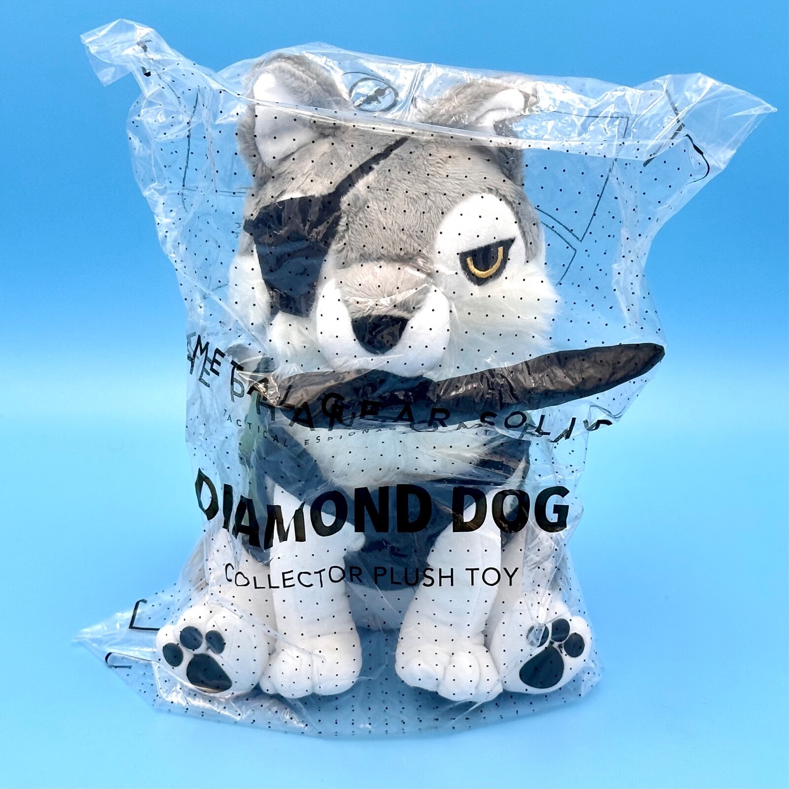 新品未開封「L GEAR SOLID」 D-DOG ぬいぐるみ Metal Gear Solid V Diamond D-Dog Plush Figure + Magnetic