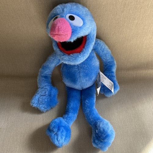 Grover　ドイツ製　本物　３：３ Large Grover 16'' Sesame Street Grover Plush Toy. Blue Super