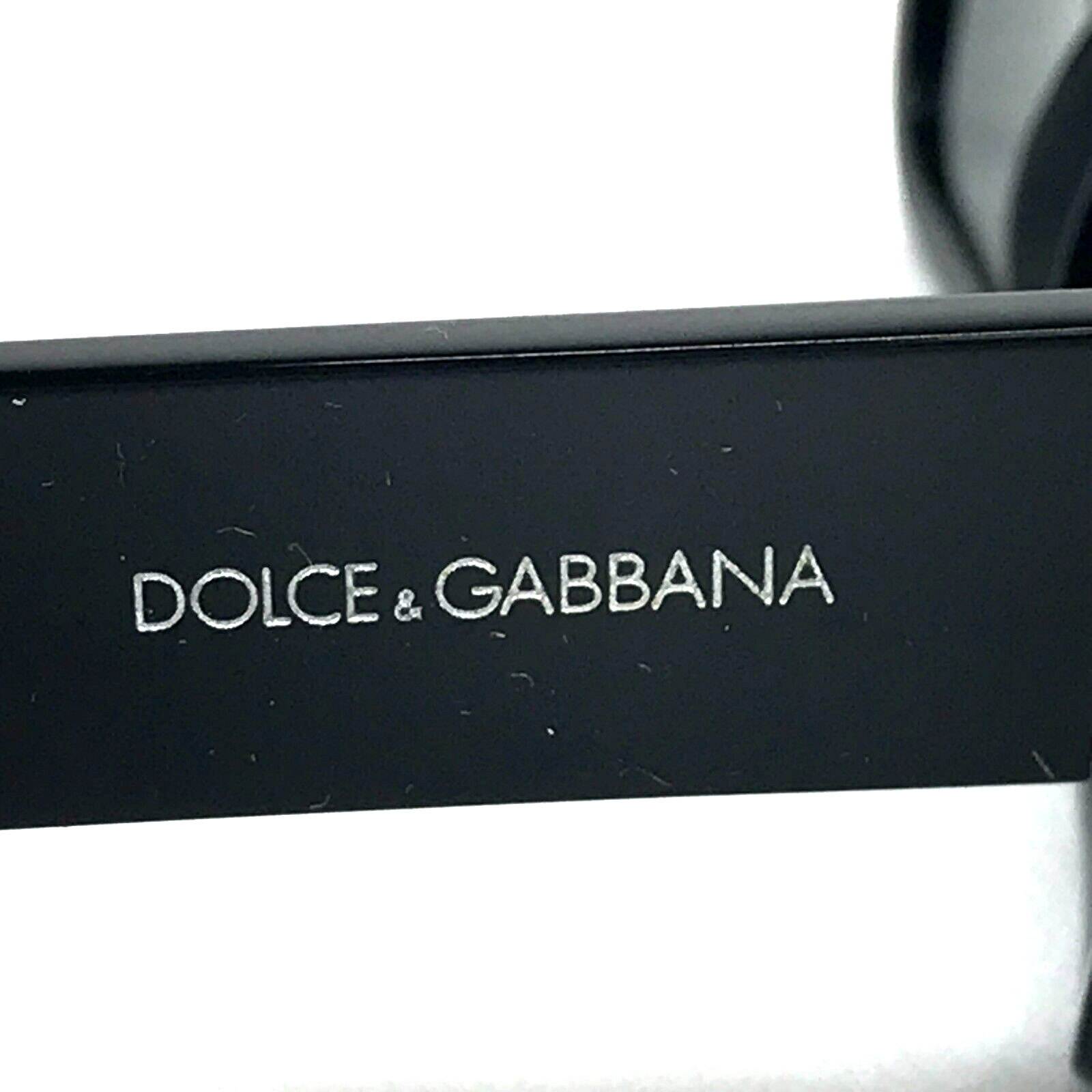 Pre-owned Dolce & Gabbana Sunglasses Dg4460 501/87 Black Rectangle Frames Dark Gray Lenses