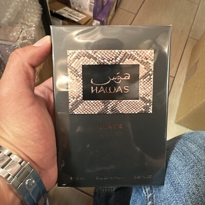 HAWAS BLACK EDP 100ml/3.38oz RASASI SEALED GREAT SCENT NEW RELEASE BLACK FRIDAY