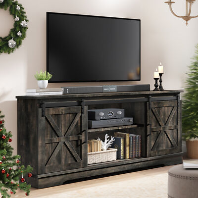 TV Stand for 65 inch TV Entertainment Center Media Console with Storage Cabinets