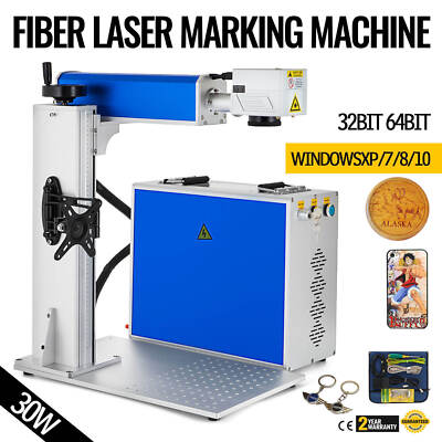 VEVOR 30W Fiber Laser Marking Machine Metal Engraver Lightburn 6''X6''